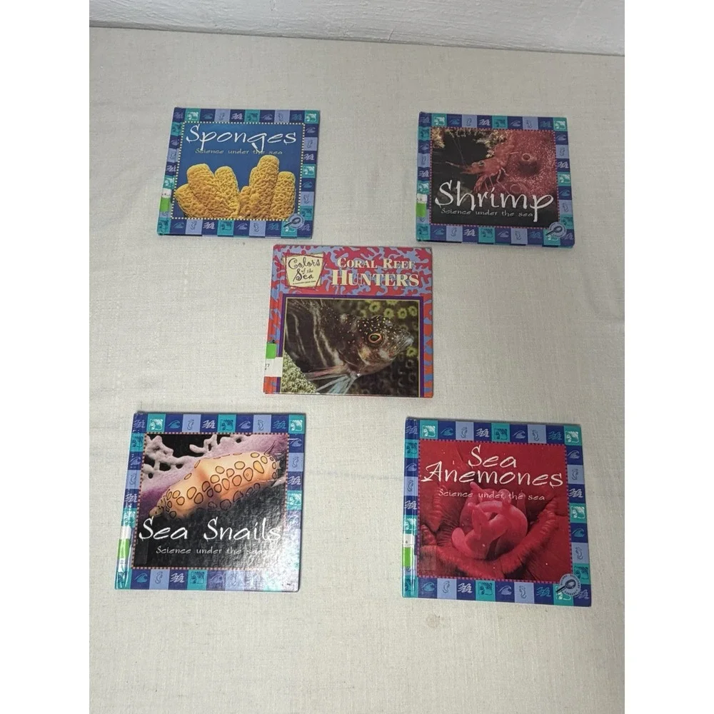 Lot of 5 Science Under the Sea Books Stone Discovery Library Homeschool